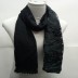 Cotton Half Net Stole- Coal Black